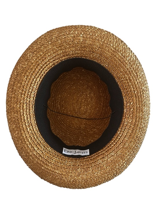 ERIC JAVITS New York Straw Hat w/ Grosgrain Band Excellent Condition